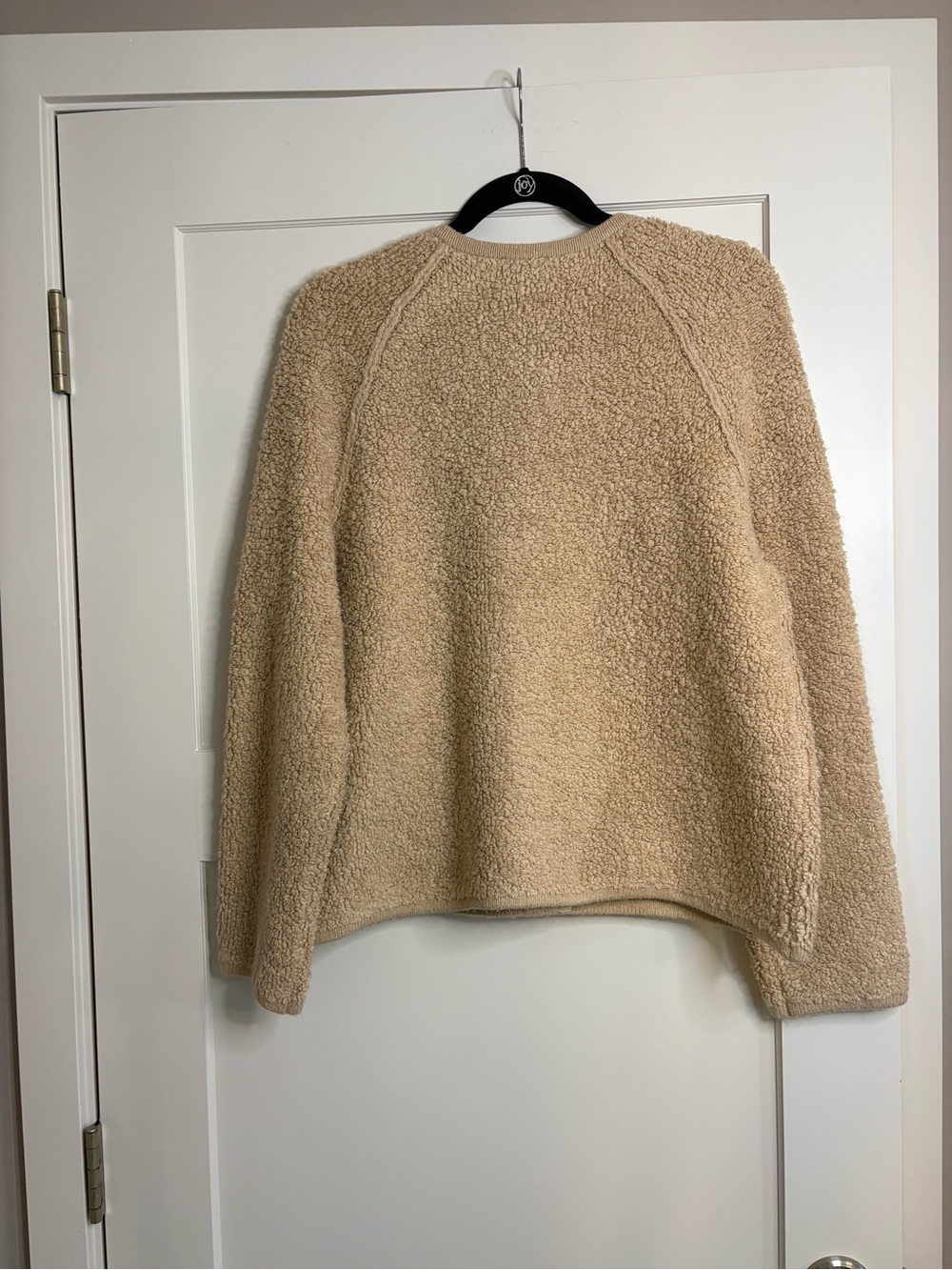 Talbots Boucle Teddy Bear Cardigan Sweater With Gold Buttons | Size Large - Picture 3 of 11